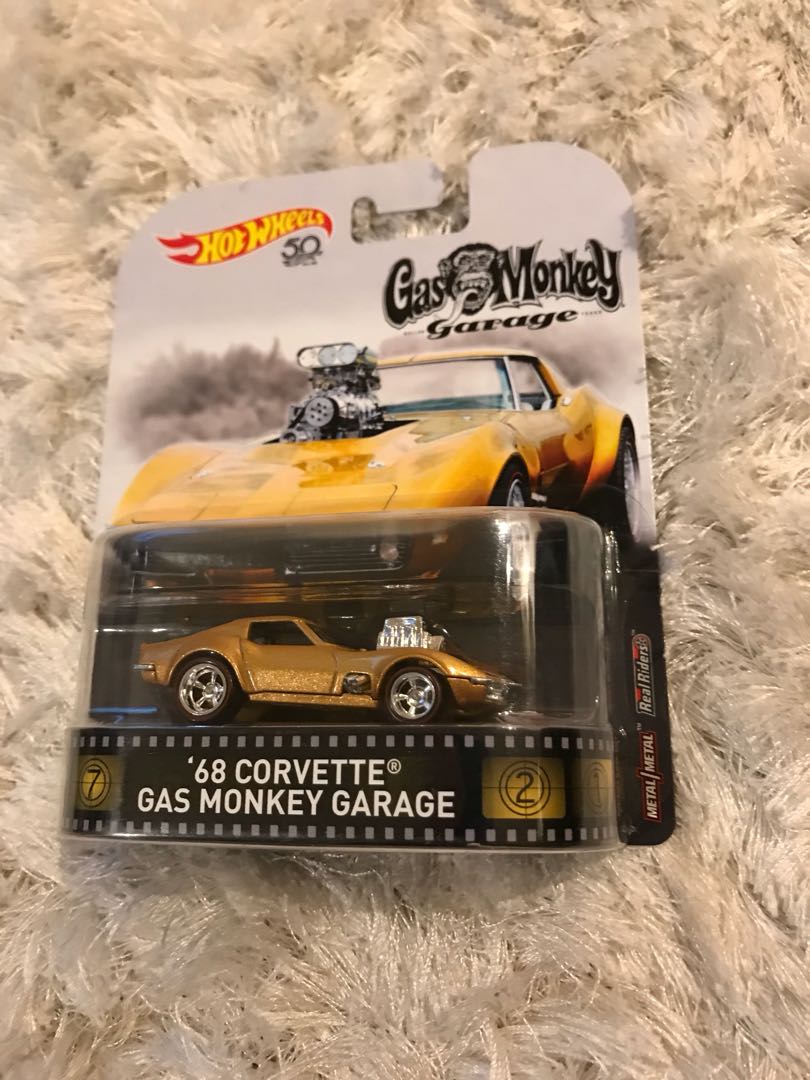 Hot Wheels 1/64 Corvette 1968 Gas Monkey Garage - Série Mainline 2025 #5/5 - Neuf