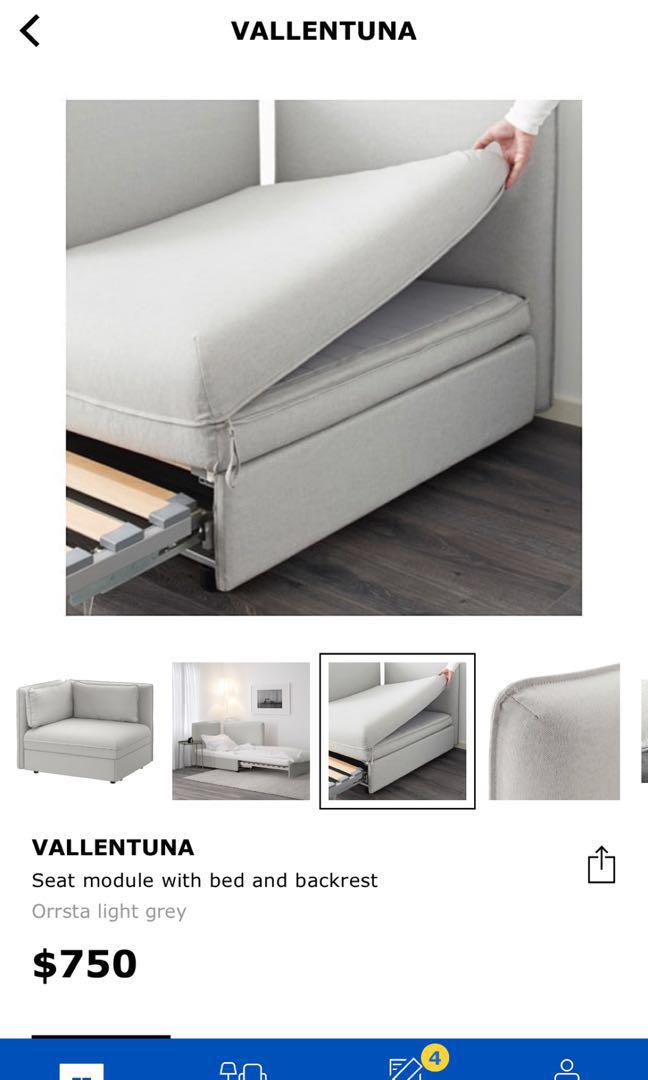 Ikea Vallentuna Sofa Bed Furniture, Twin Size Sofa Bed Ikea
