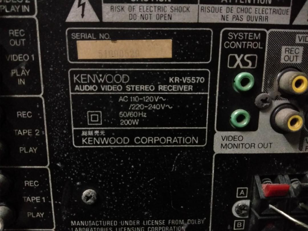 Kenwood receiver KRV5570, Audio, Portable Audio Accessories on Carousell