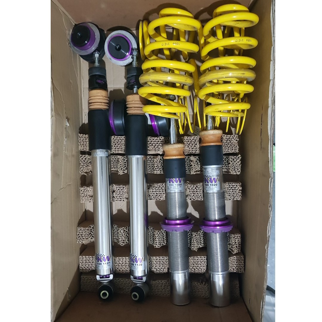 KW V1 Coilover Kit - Audi A4 (B9) Sedan; A5 Coupe; Quattro; with electronic damping control main image 0