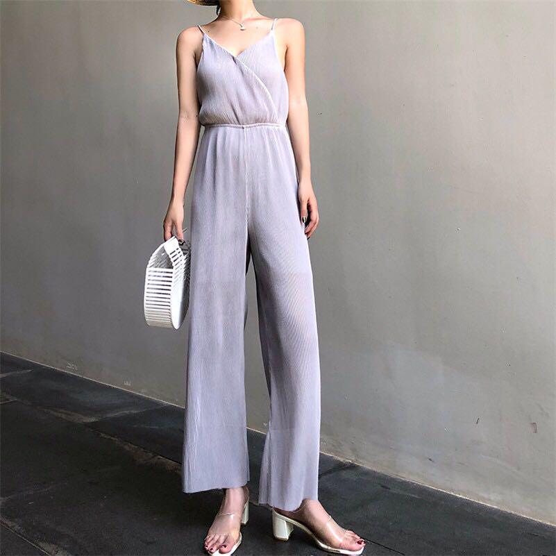 grey colour jumpsuit