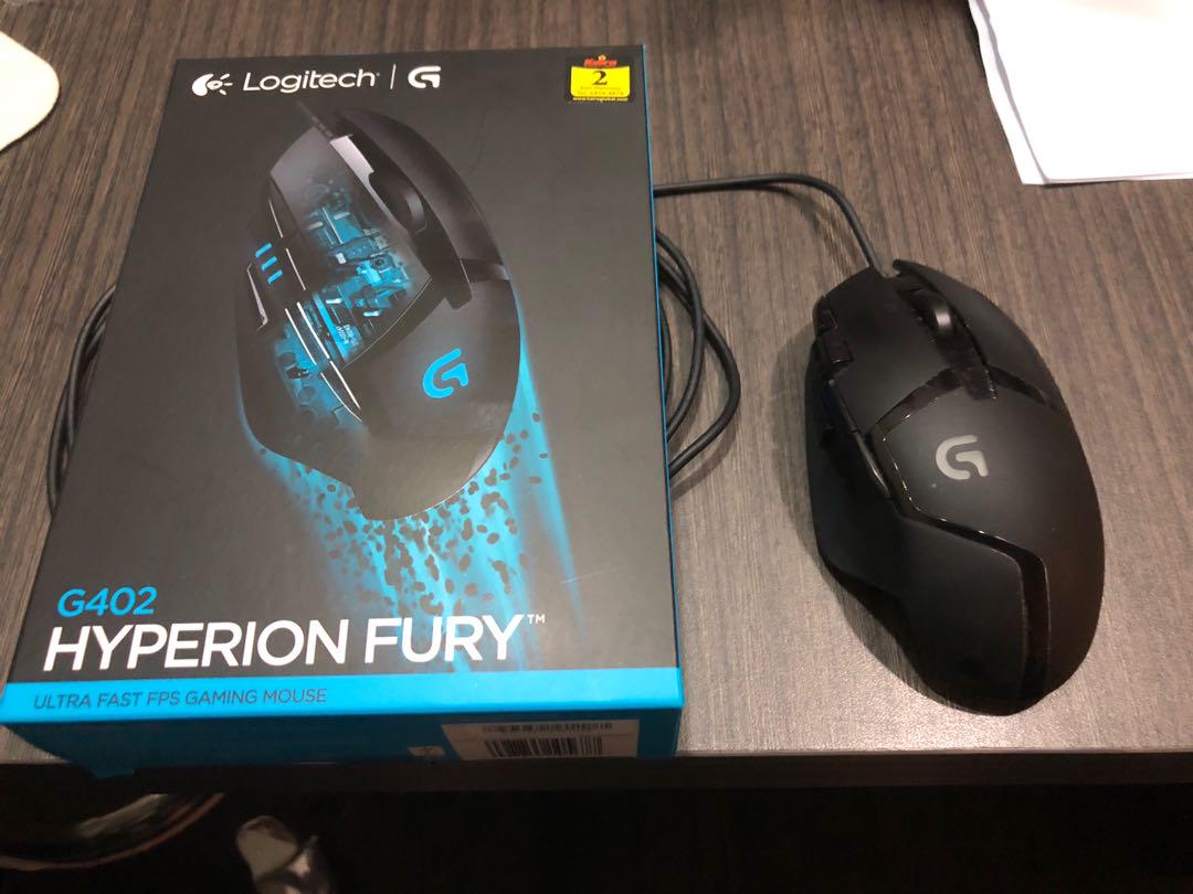 Logitech G402 Hyperion Fury Gaming Mouse Electronics Computer Parts Accessories On Carousell