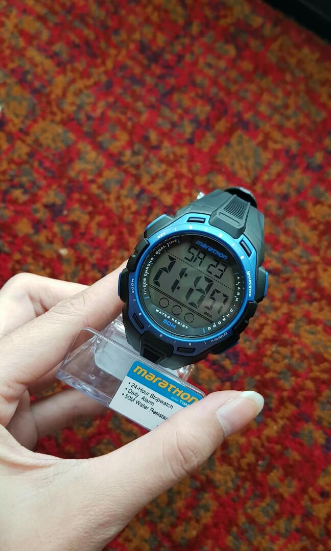 Marathon Times watch (Category: Men's Watches) located in Quezon City. Submitted by below_300 (Listing ID 182684257, Image 2). Description: BRAND NEW! timex sports marathon watch! Selling for very low price! Water resistant.