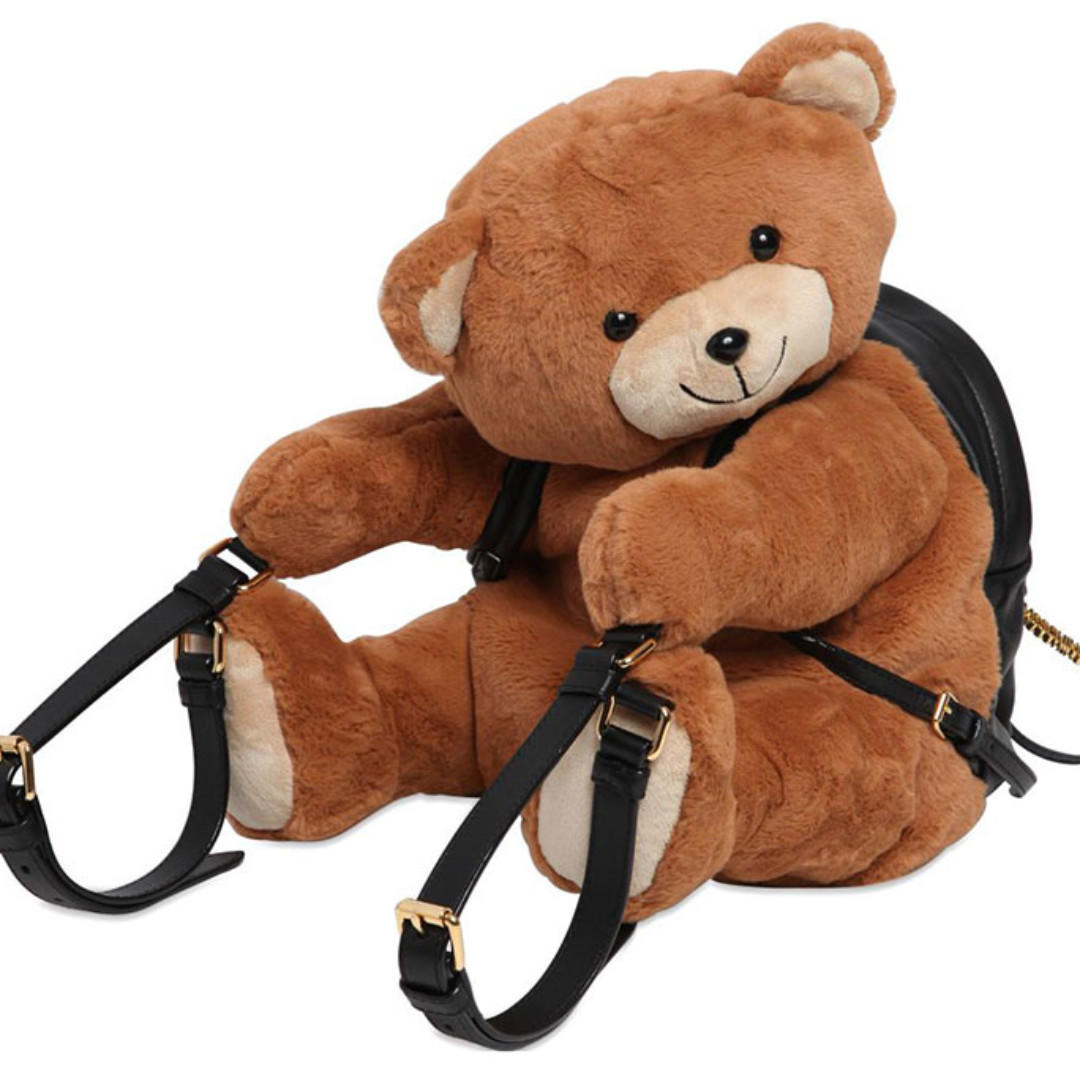 Fill in the Blank: The Moschino Bear Hug Backpack is… - PurseBlog