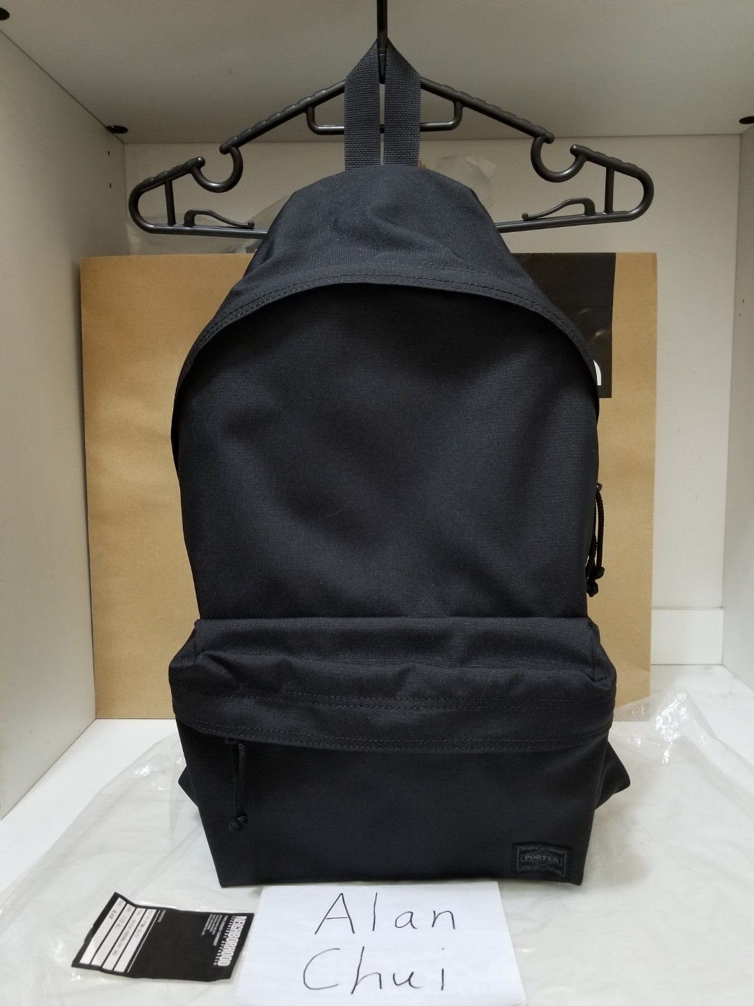 Neighborhood x Porter backpack black, 名牌, 手袋及銀包- Carousell