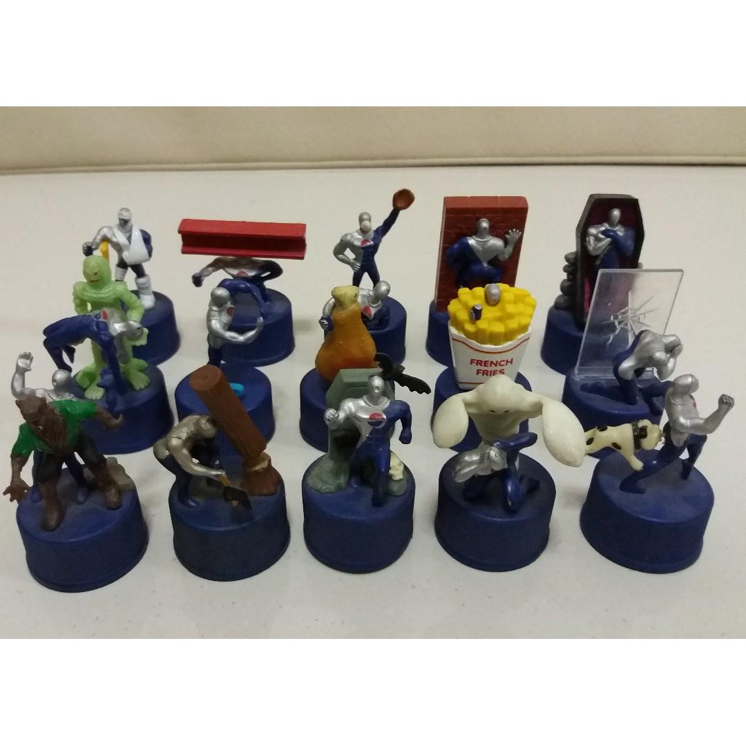 Pepsi Man Bottle Cap Action Figures (Set 3), Hobbies & Toys, Toys & Games  on Carousell