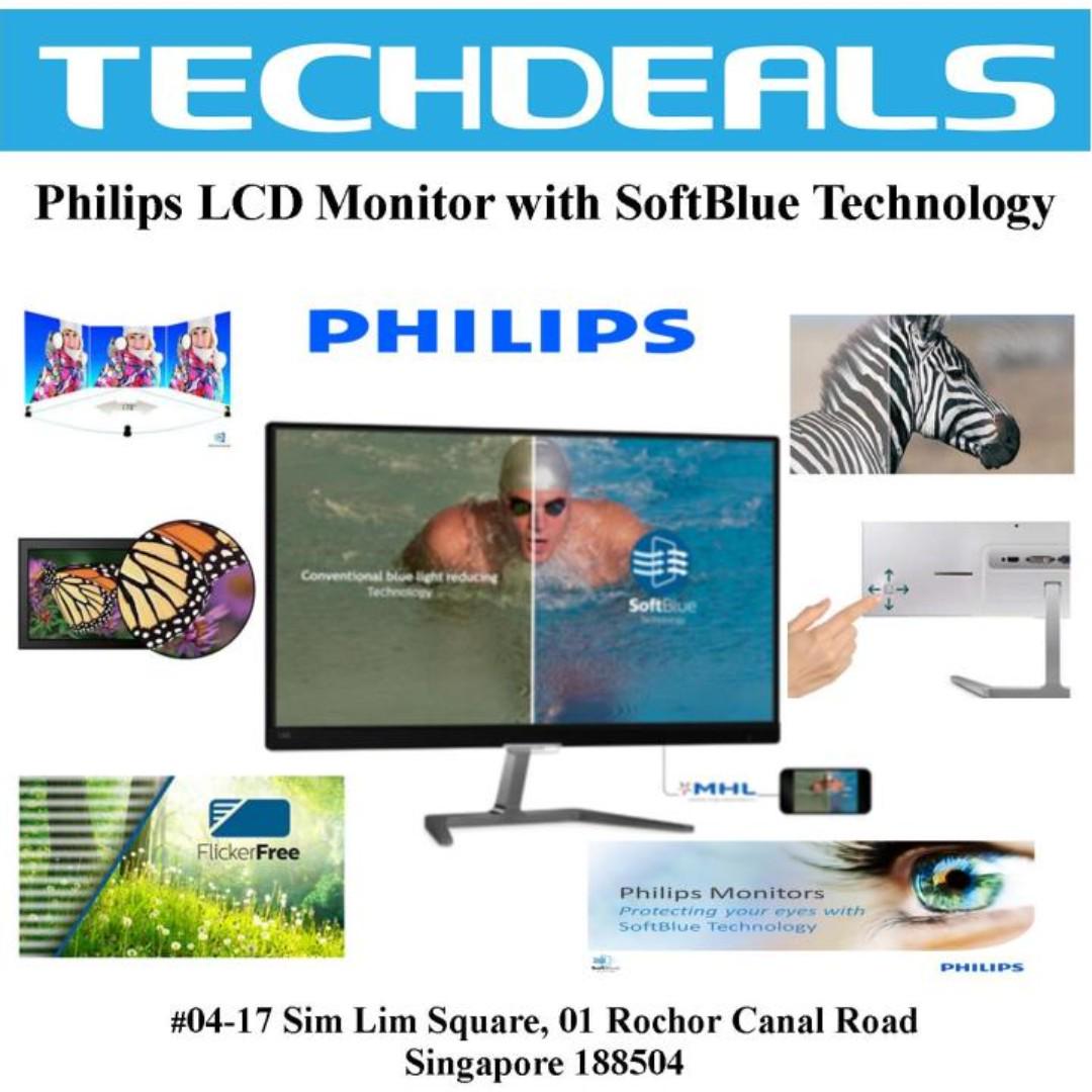 Philips Lcd Monitor With Softblue Technology 226e7edab Electronics Computer Parts Accessories On Carousell