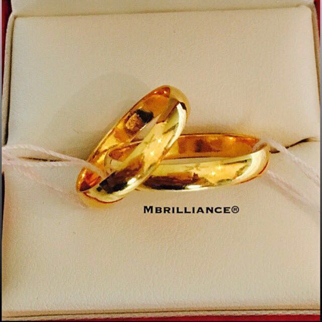 Plain Concave Solid Gold Ring 916 Gold Women S Fashion Jewellery On Carousell