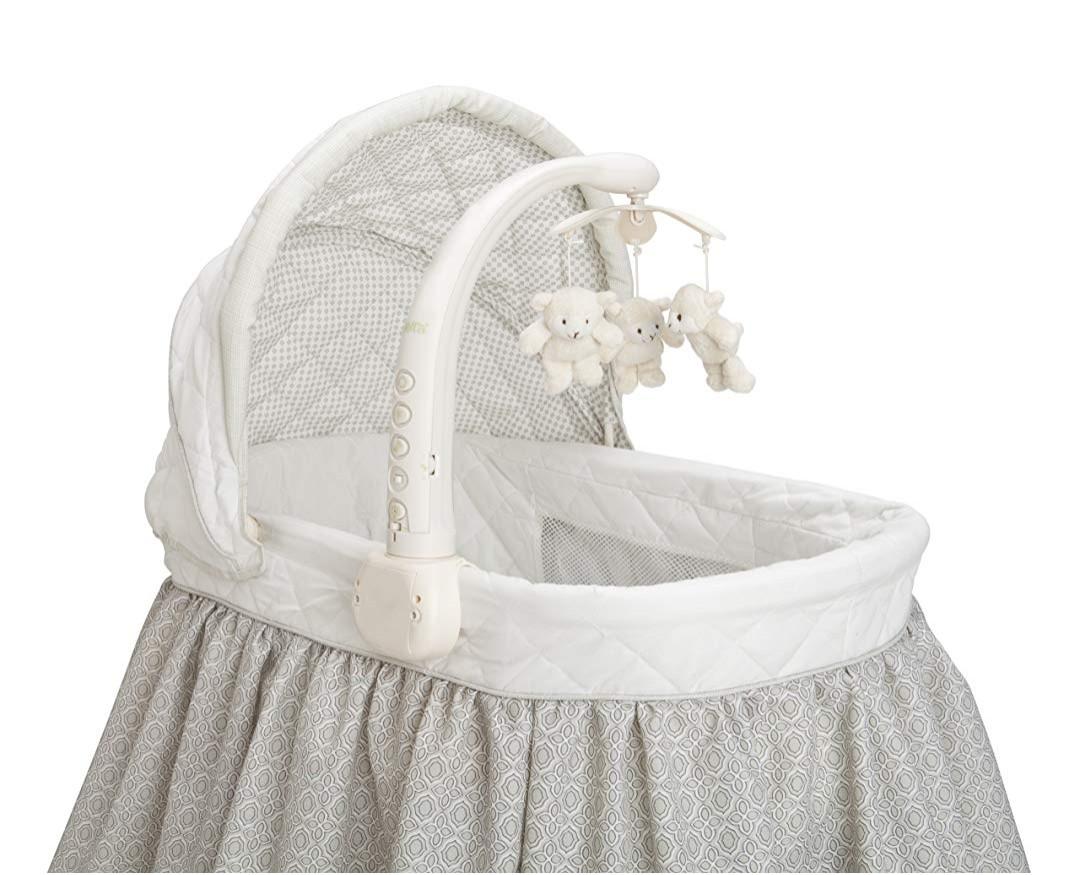 (PO) BN Delta Children Deluxe Gliding Bedside Cot Cradle Crib