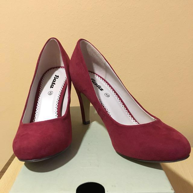 Red Heels BATA Women s Fashion Footwear Heels on Carousell