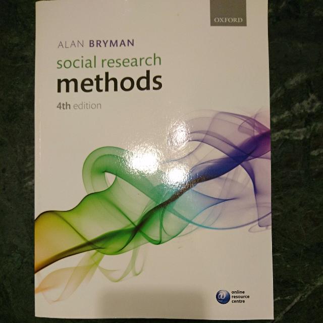 Social Research Methods 4th Edition By Alan Bryman, Hobbies & Toys, Books & Magazines Social Research Methods 4th Edition By Alan Bryman, Hobbies & Toys, Books & Magazines