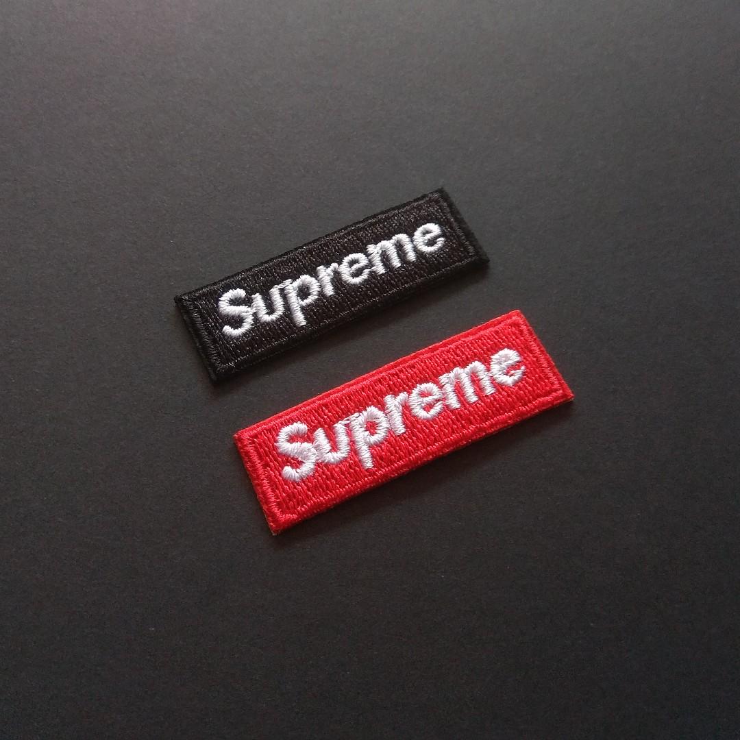 Supreme Mini Logo Iron On Patch, Men's Fashion, Accessories