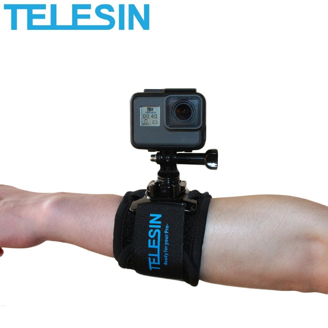TELESIN 360 Wrist Strap Arm Hand Mount for GoPro HERO 10 9 8 7 6 5 MAX ...