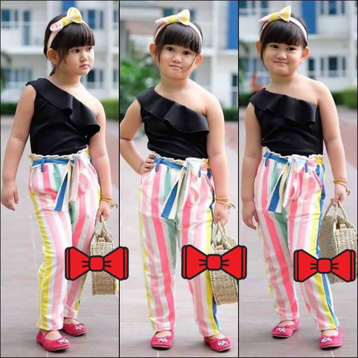 Trendy Clothes For Little Girls Venus Top And Trouser Pants Set