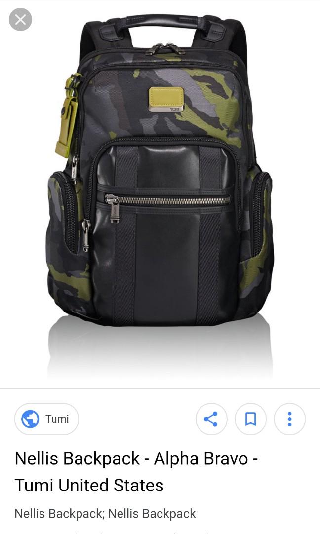 Tumi green camo backpack best sale