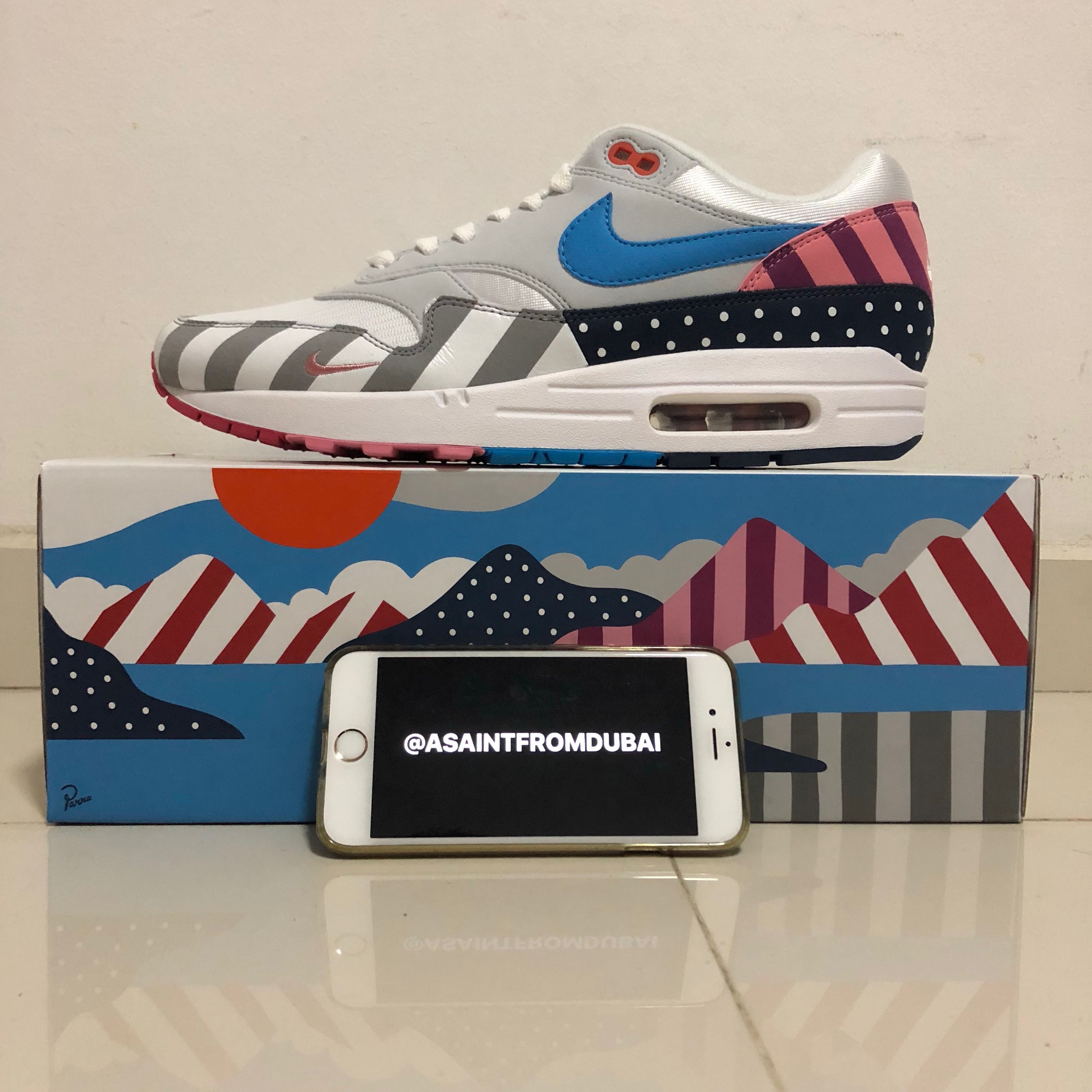 US 10 NIKE X PARRA AIR MAX 1, Men's Fashion, Footwear US 10 NIKE X PARRA AIR MAX 1, Men's Fashion, Footwear
