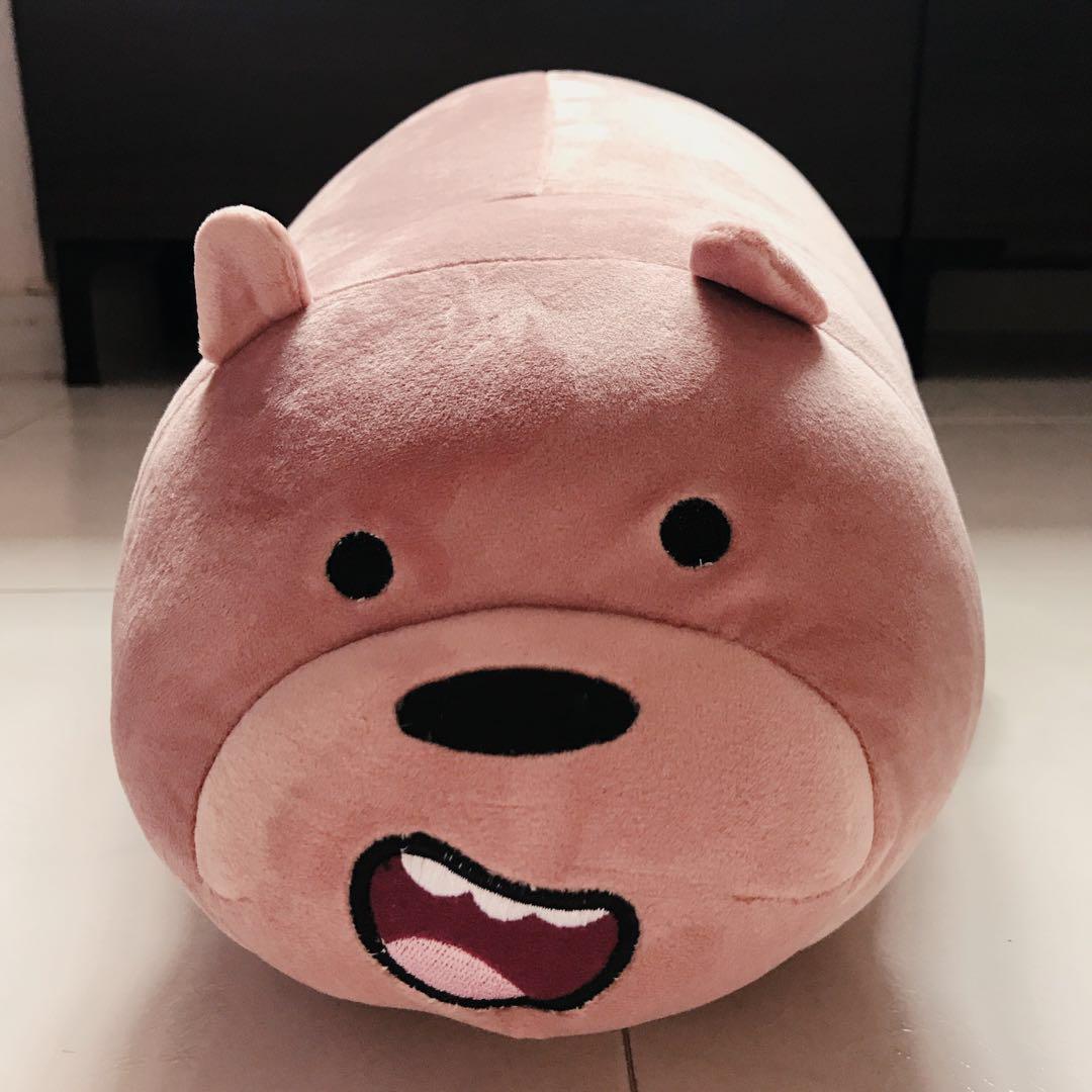 we bare bears grizzly stuffed toy