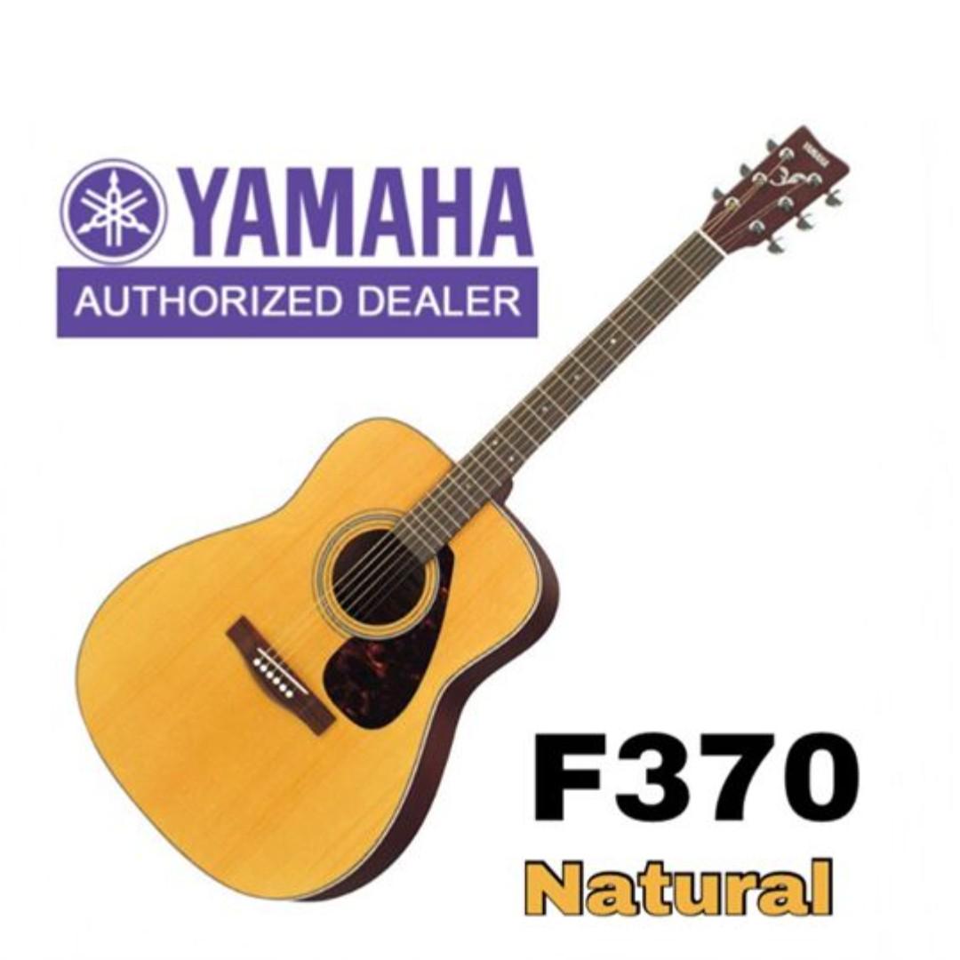Yamaha F370 Acoustic Guitar, Natural, Hobbies & Toys, Music & Media ...