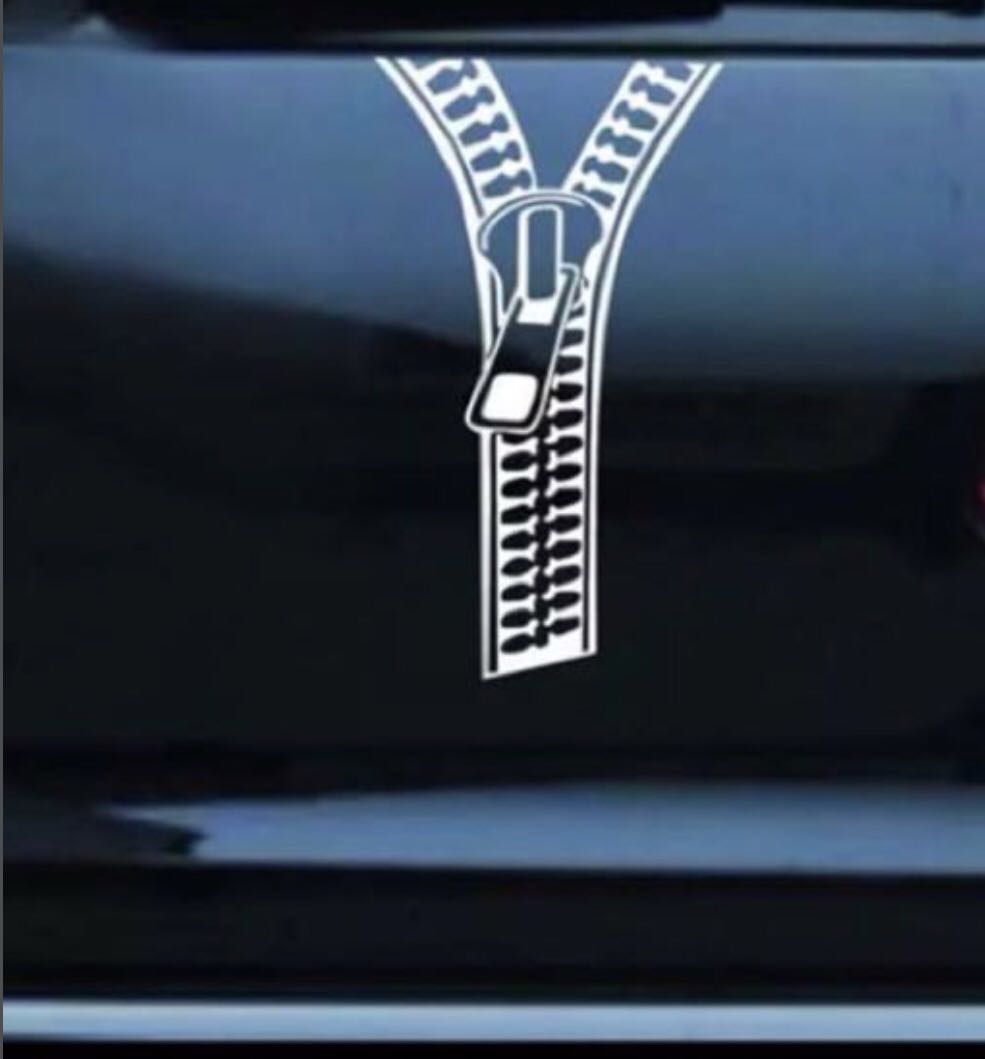 Zipper sticker for your house (white), Everything Else on Carousell