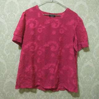 Woman top red