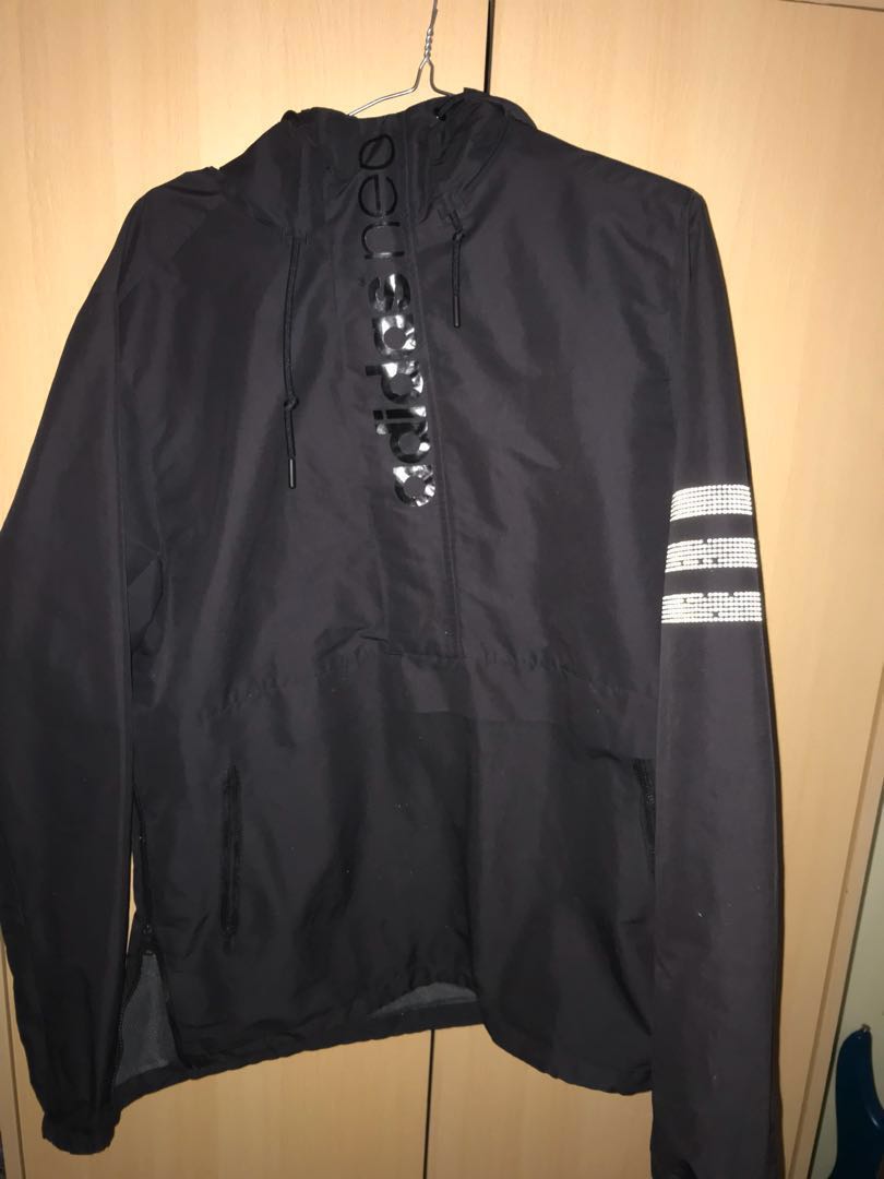 adidas black spray jacket