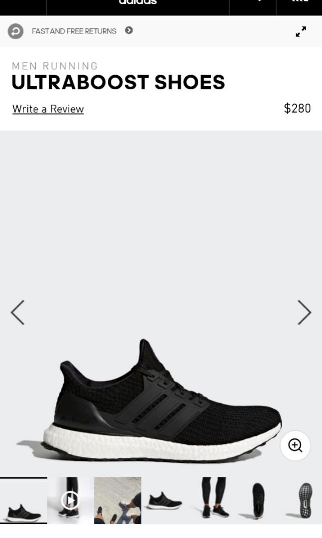 Adidas Ultraboost Shoe ( Any Size 