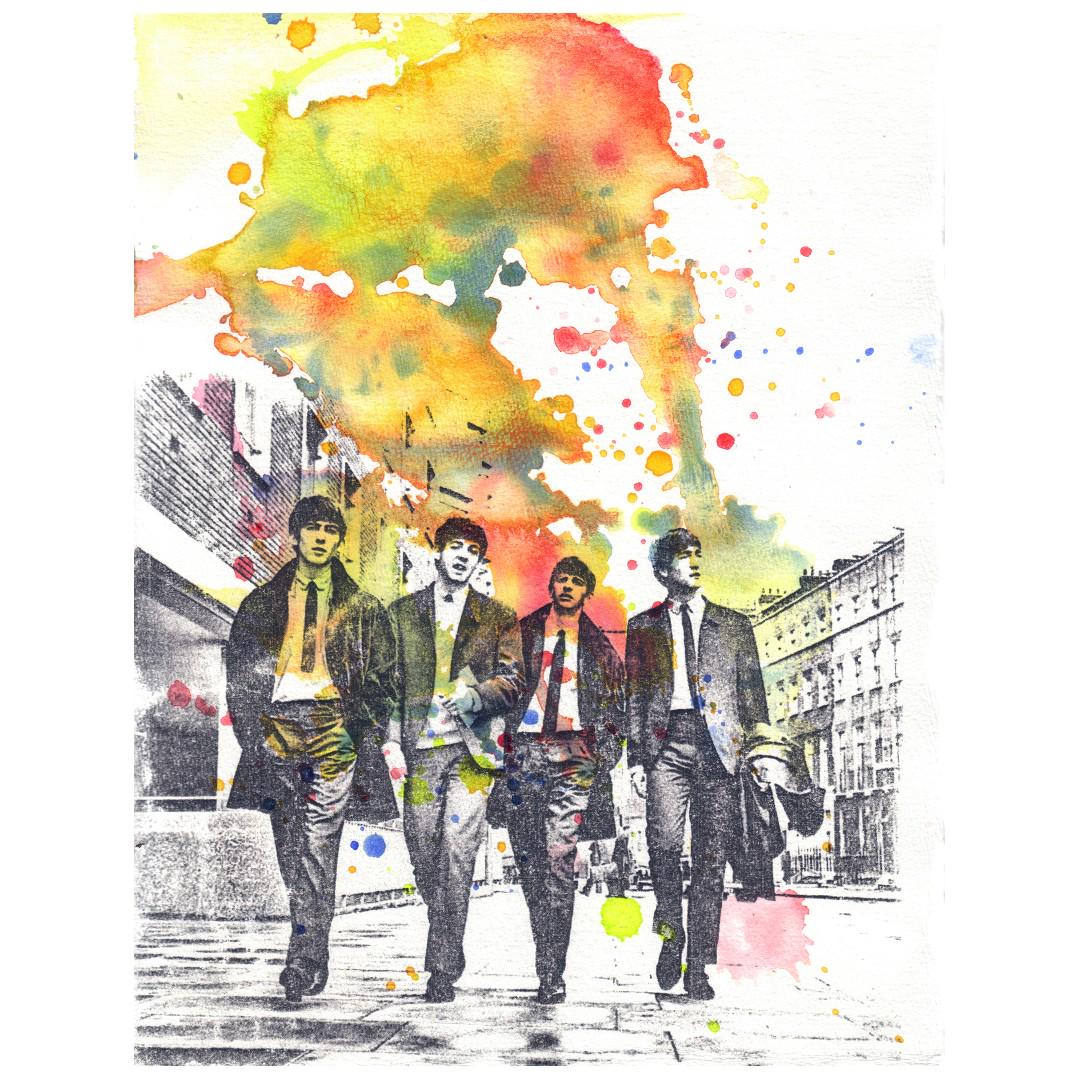 Beatles Abstract Art Posters Design Craft Art Prints On