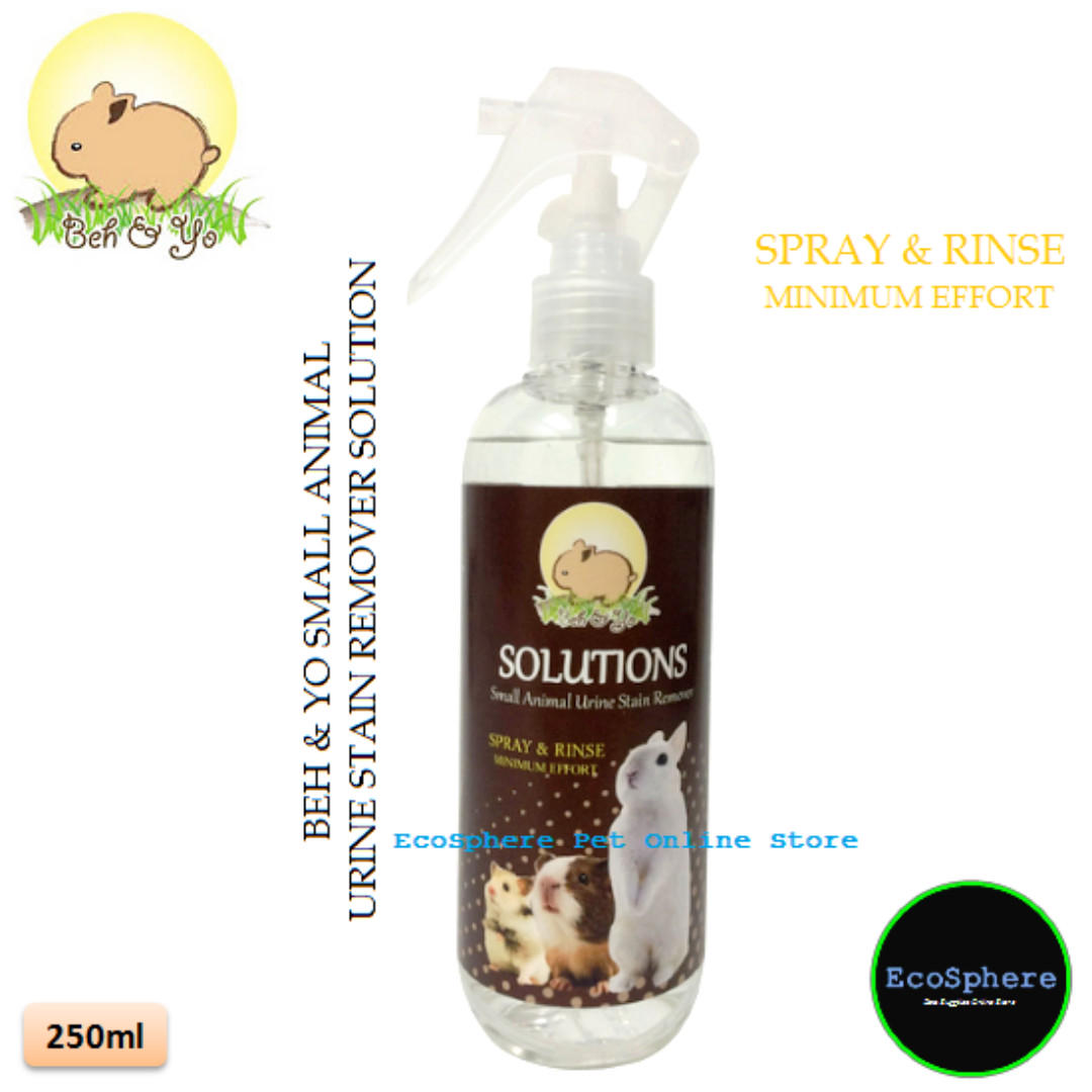 Beh Yo Small Animal Urine Stain Remover Solution 250ml Pet Supplies Pet Accessories On Carousell