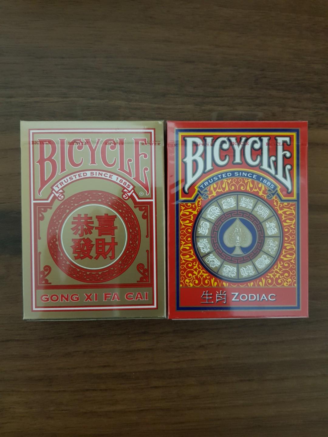 Bicycle Zodiac Deck And Gong Xi Fa Cai Deck Toys Games Board