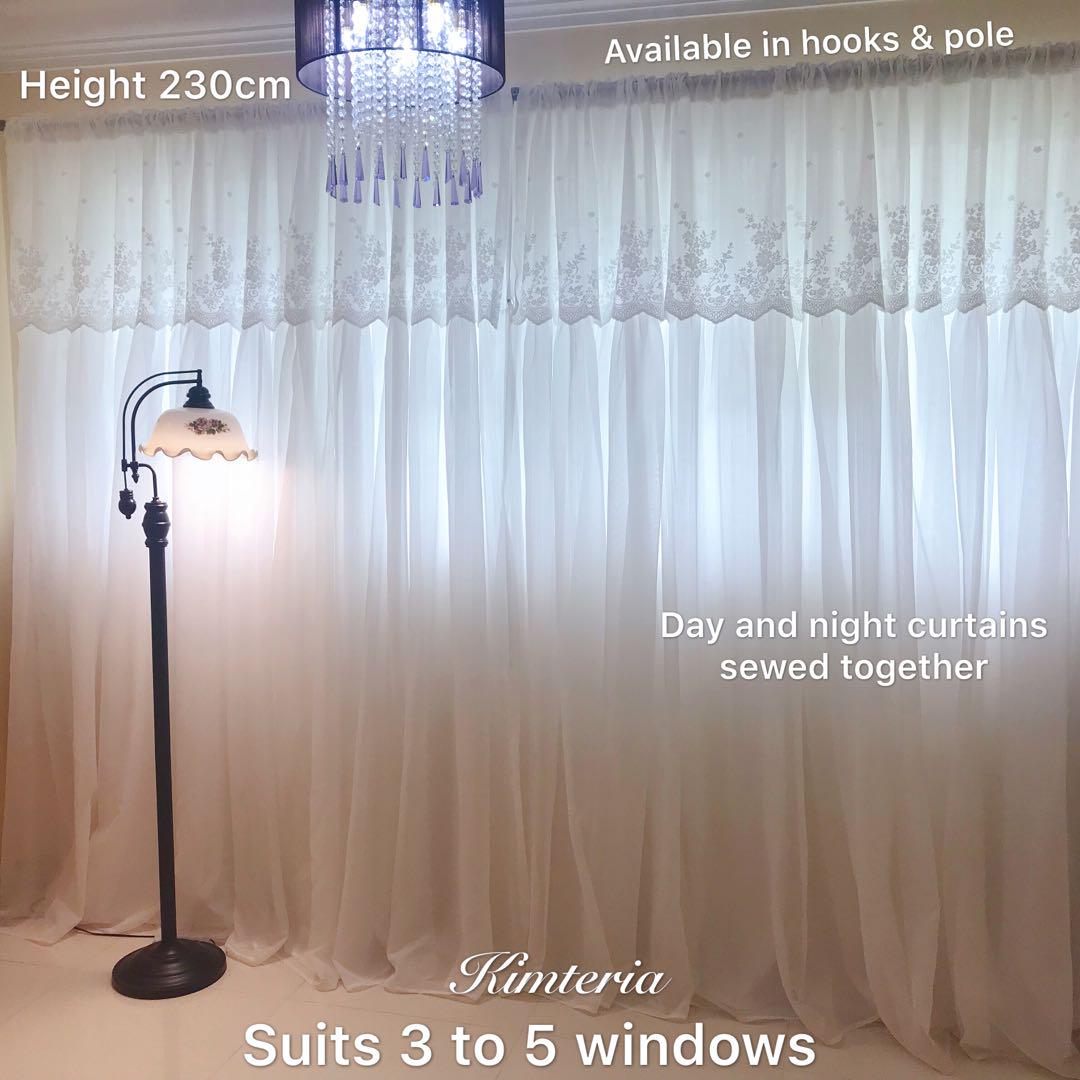 Brand New Princess Day Curtains Hooks Pole Furniture Home