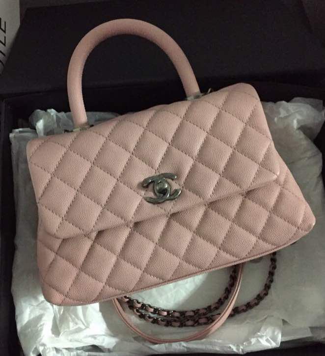 Chanel Coco Handle Mini Sakura Pink With Rhw Luxury Bags Wallets On Carousell Chanel Coco Handle Mini Sakura Pink With Rhw Luxury Bags Wallets On Carousell
