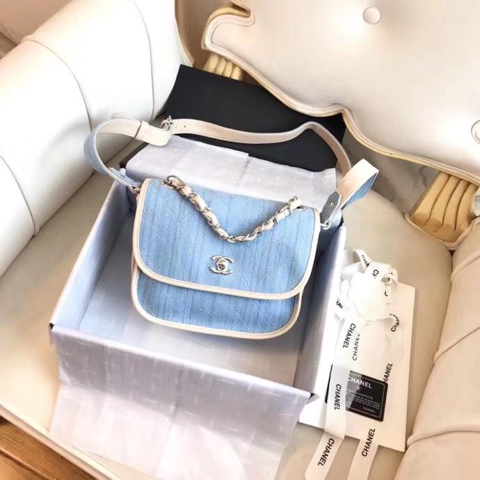 Chanel denim sling bag, Women's Fashion, Bags & Wallets, Tote Bags