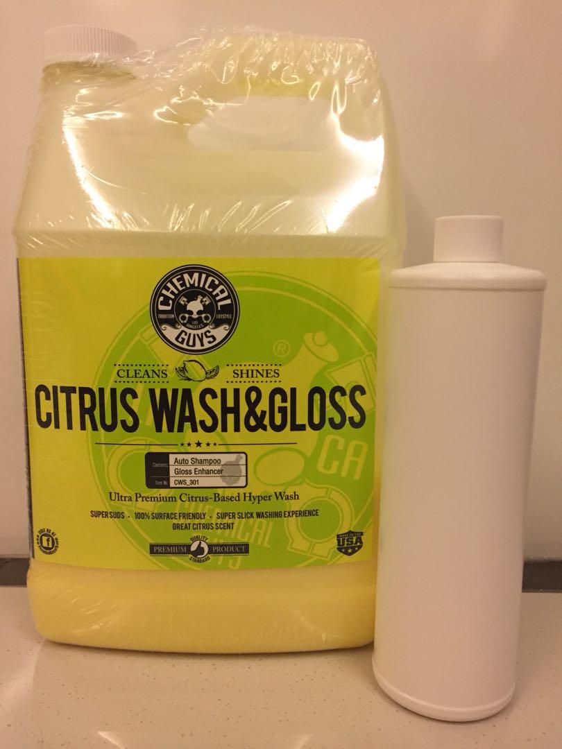 Chemical Guys Citrus Wash Gloss 500ml Unlabelled Car