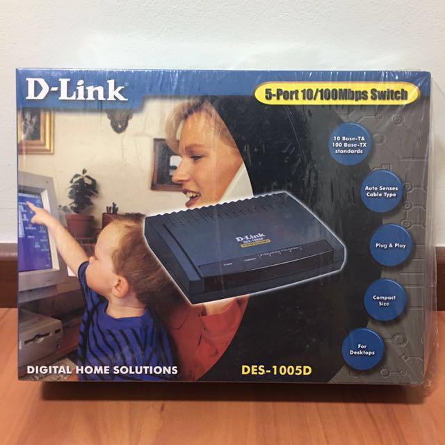 D-Link 5-Port 10/100Mbps Network Ethernet Switch, Computers & Tech ...