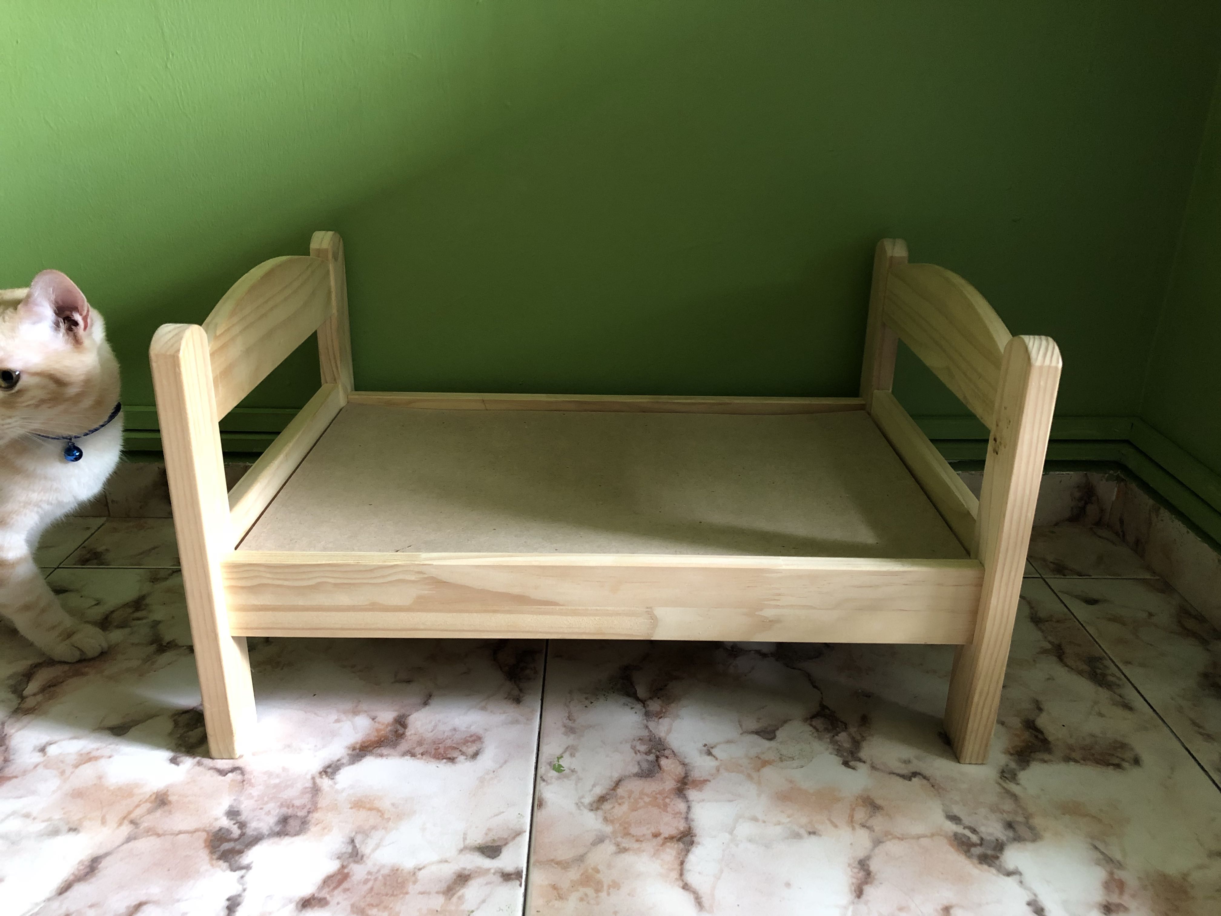 Dog Cat Wooden Bed Pet Supplies For Cats Accessories On Carou Photo
