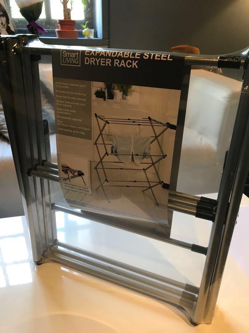 Expandable Steel Drying Rack, Furniture & Home Living, Bathroom ...