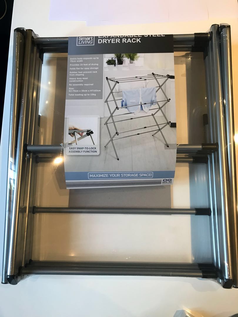 Expandable Steel Drying Rack, Furniture & Home Living, Bathroom ...
