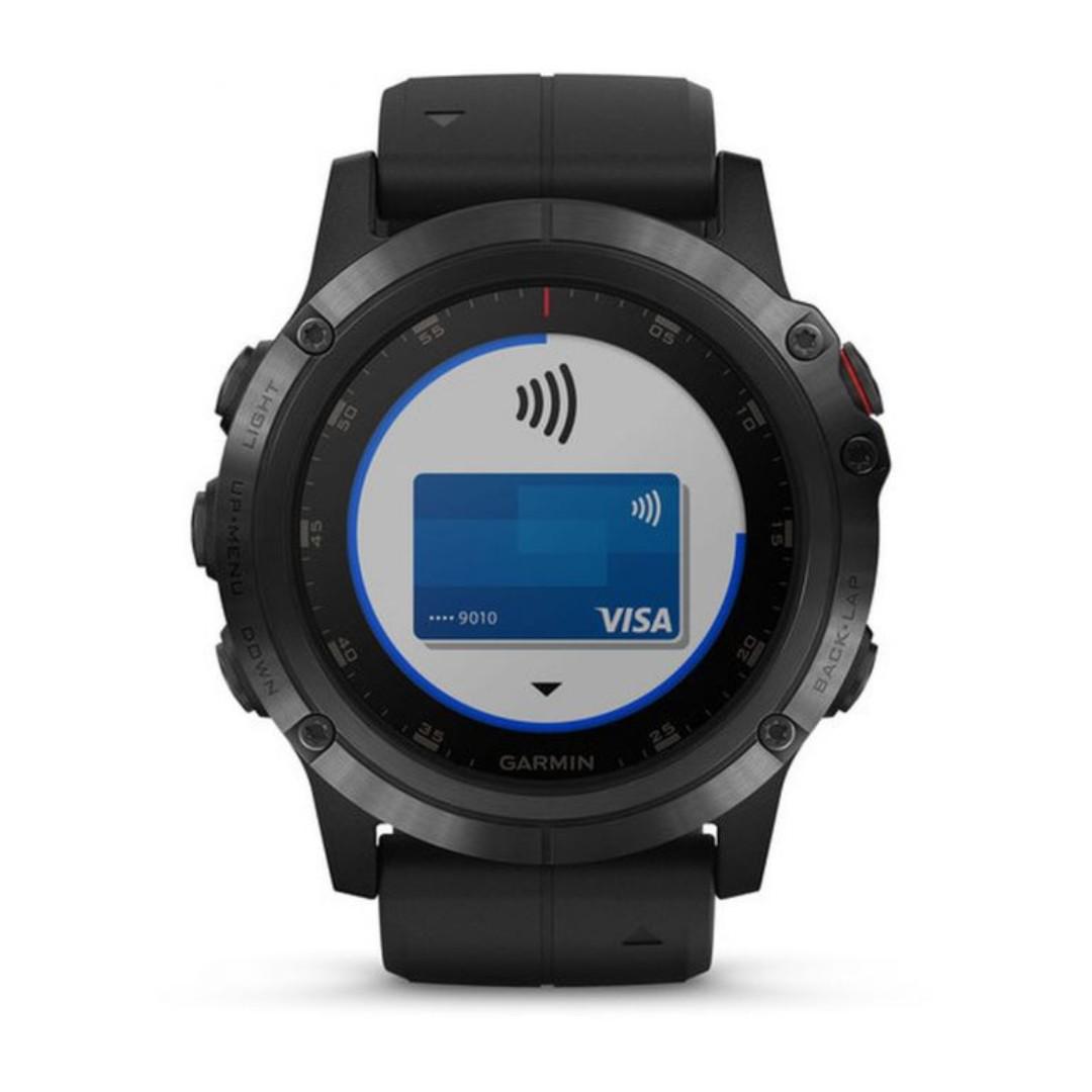 Garmin Gm 010 01989 60 Fenix 5x Plus Sapphire Dlc Carbon Gray With Black Band Electronics Others On Carousell