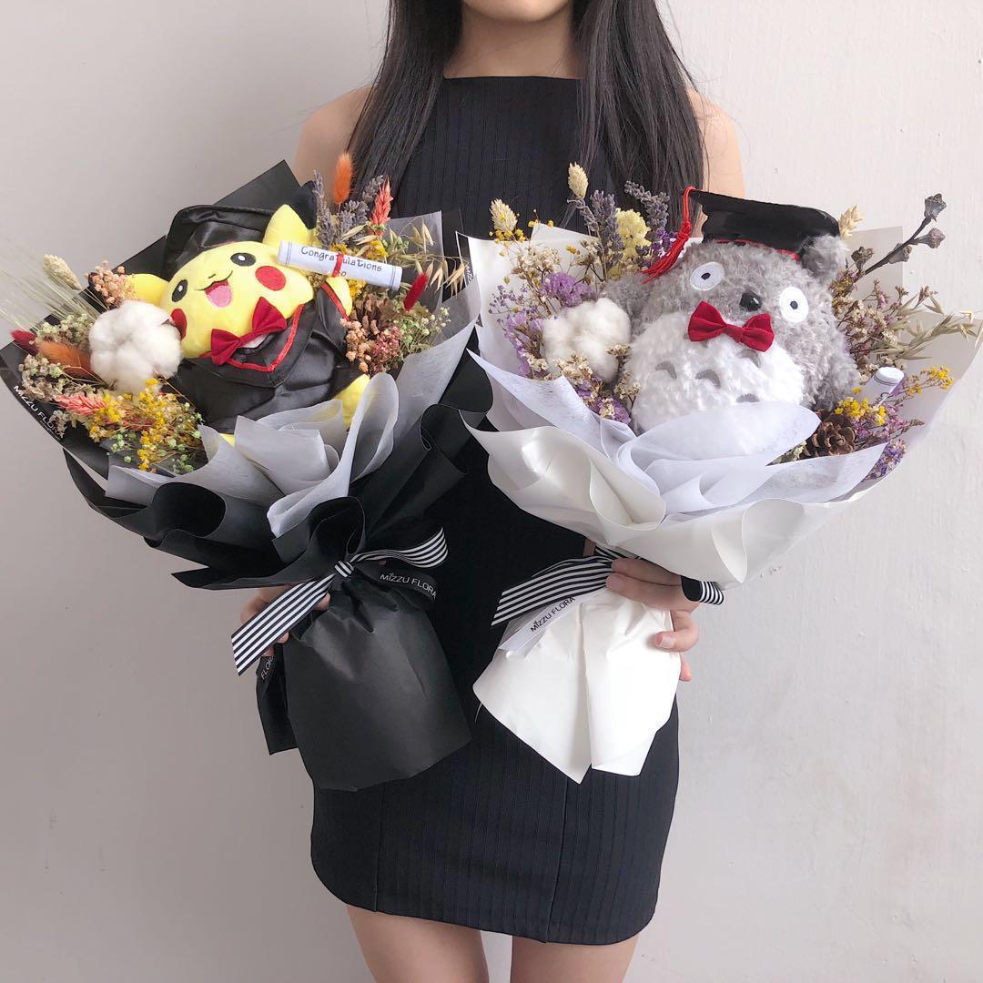 Graduation Flower | Toy Bouquet | Totora Flower | Pikachu, Hobbies ...