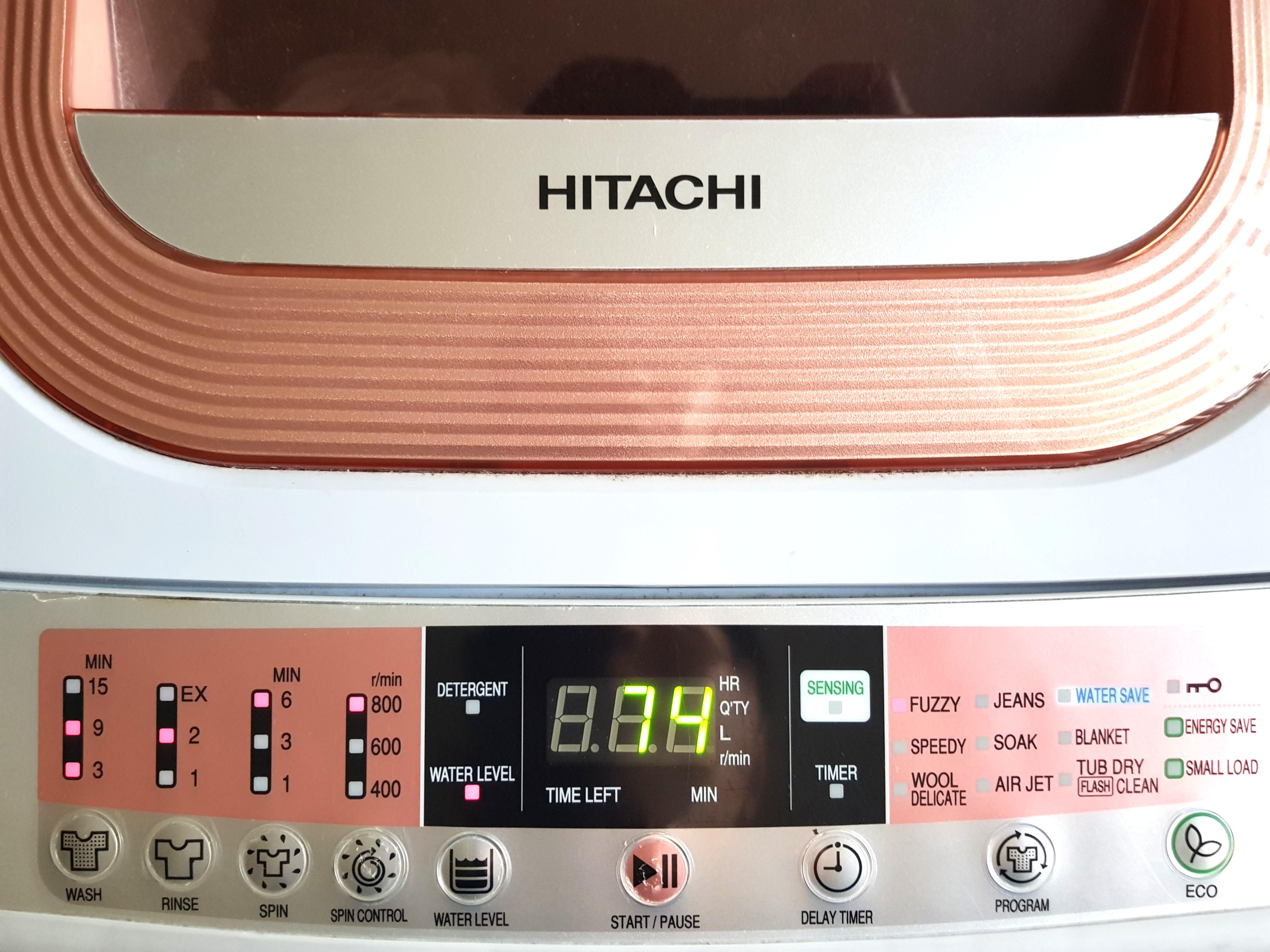 Hitachi 9.5kg Washing Machine Top Load SF-95PJS (Condition: 9/10), TV ...
