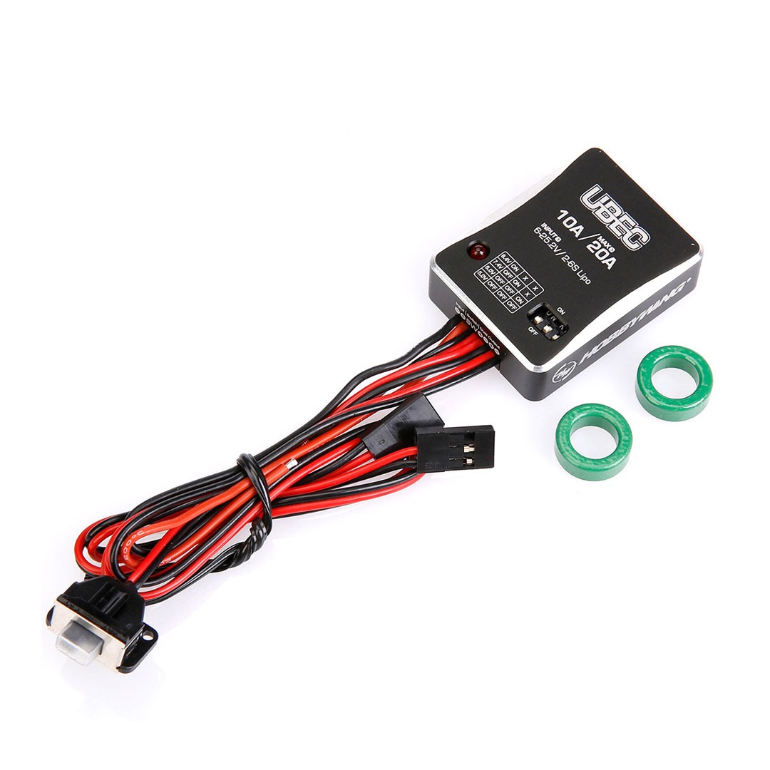 HobbyWing UBEC 10A (Input 2S-6S), Output Voltage 5V/6V/7.4V/8.4V. Code ...