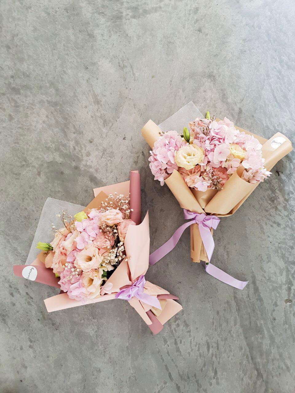 Hydrangea Bouquet Pastel Bouquet Wedding Bouquet Anniversary Bouquet Korean Bouwuet Korean Flower Gardening Flowers Bouquets On Carousell