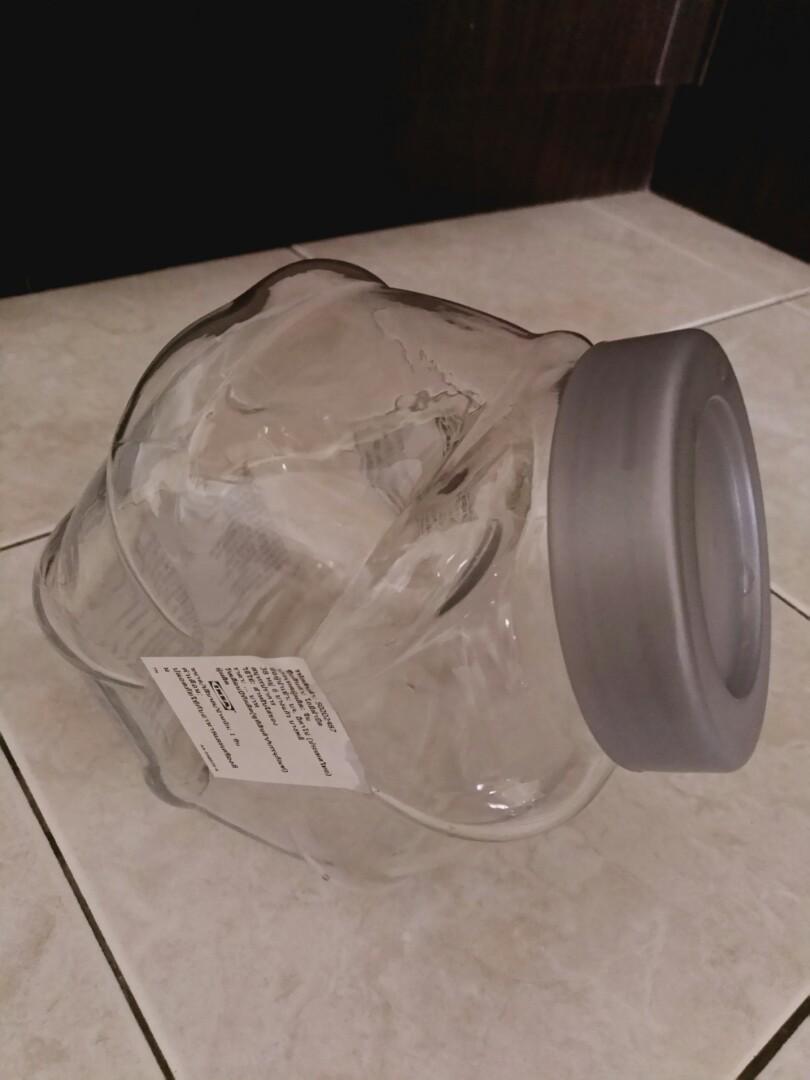 Ikea Glass Jar with lid(1.8 litre) Fashion100, Furniture & Home Living