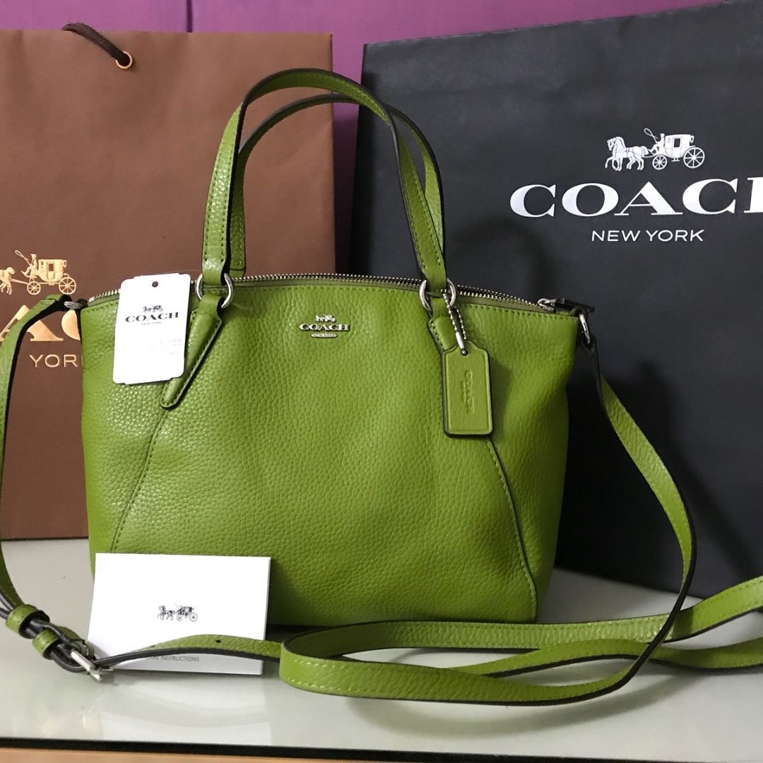 coach bag green color