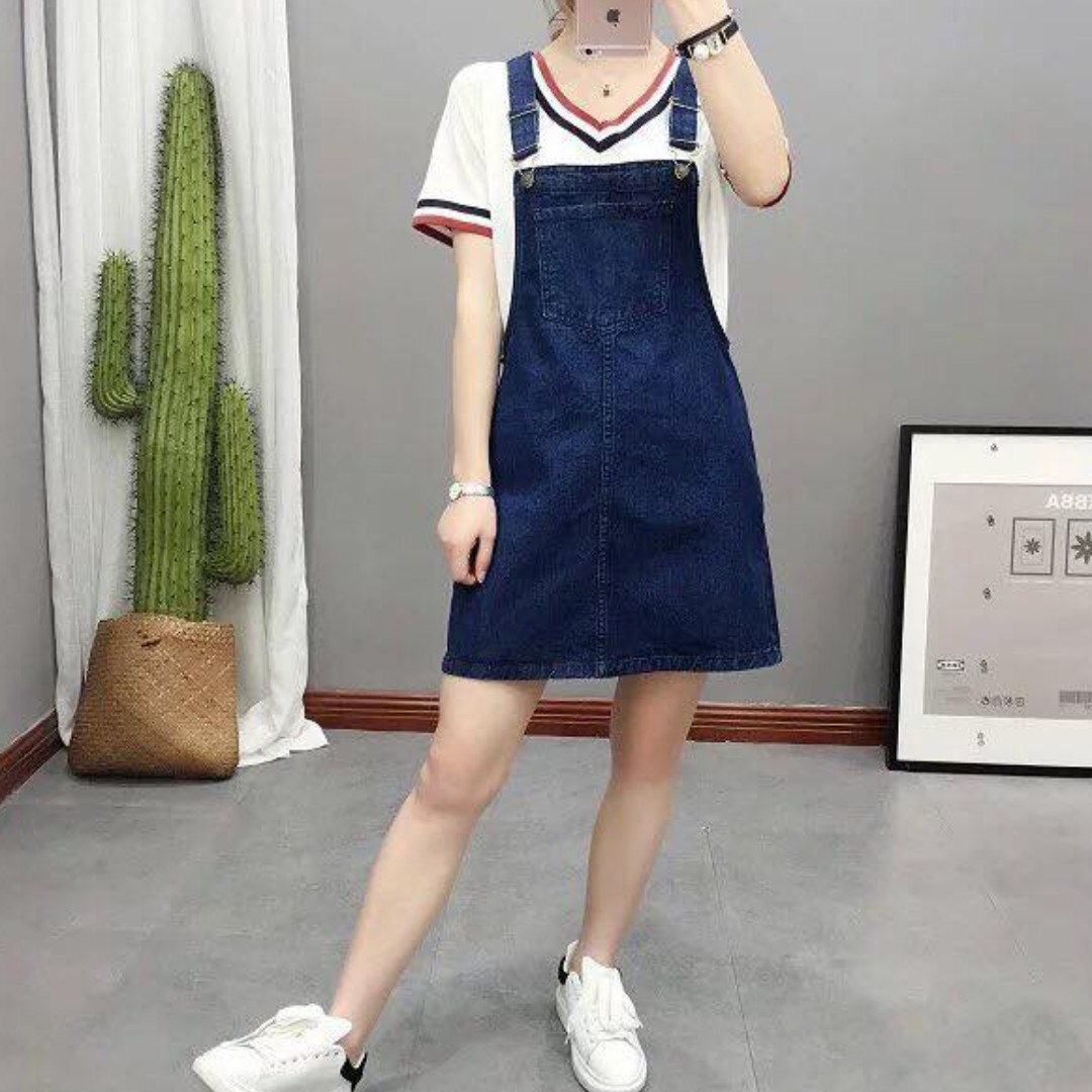 Korean style jumper dress hot sale