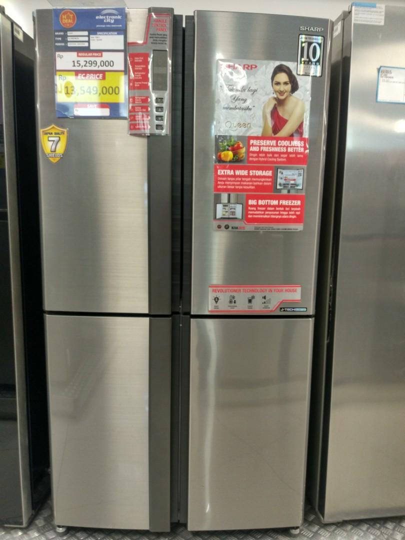 Kulkas Sharp Side By Side 4 Pintu Baru Promo Free 1x Cicilan