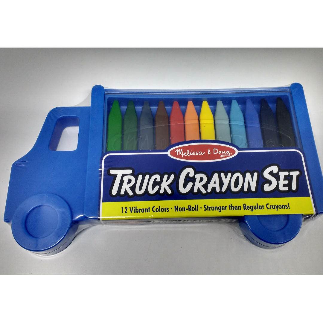 melissa and doug truck crayon set