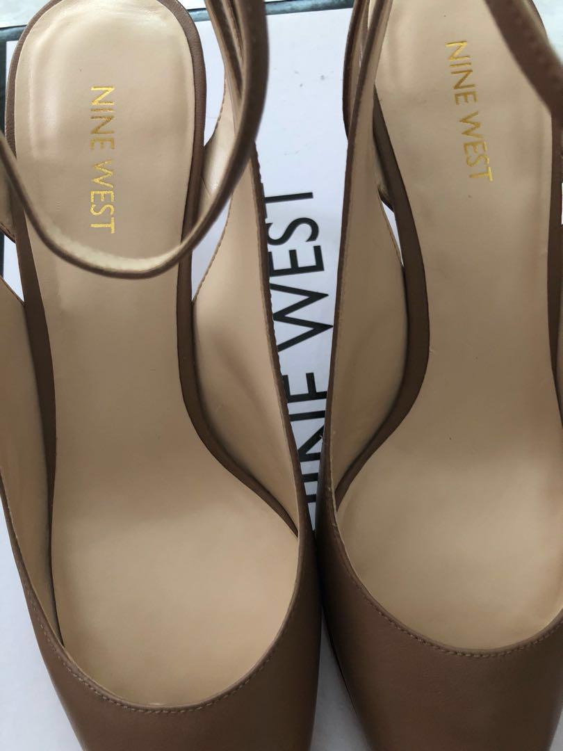nine west nude shoes