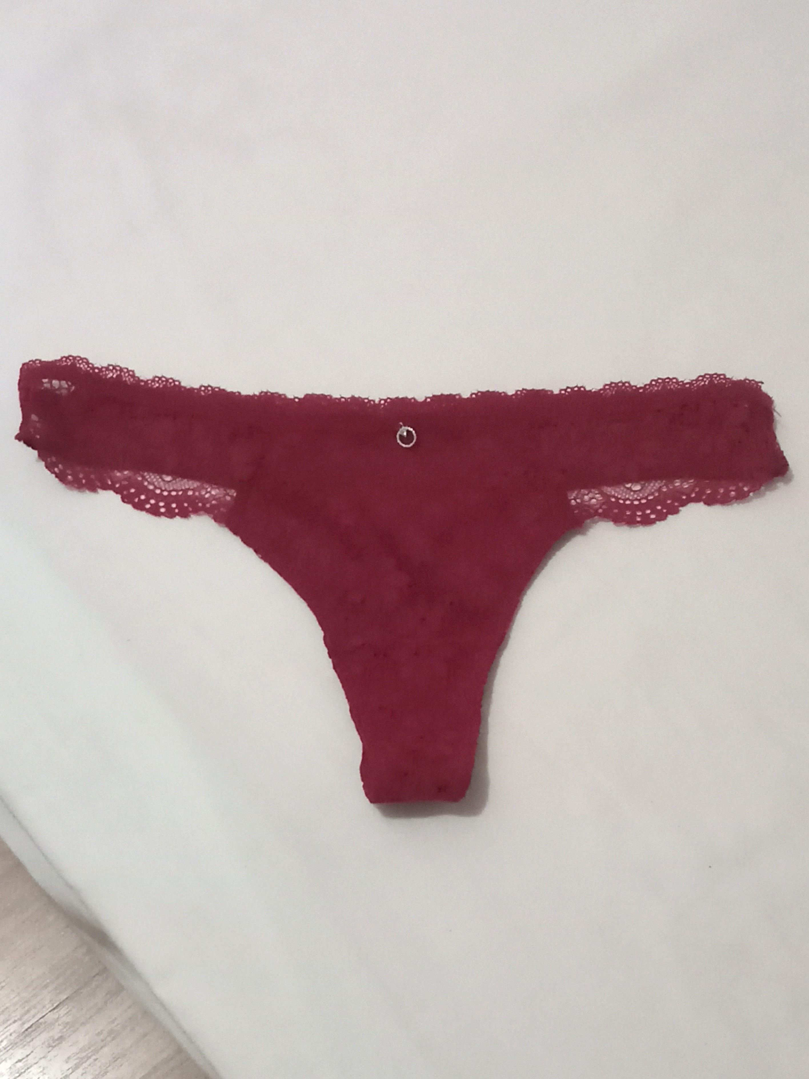 red lace thongs