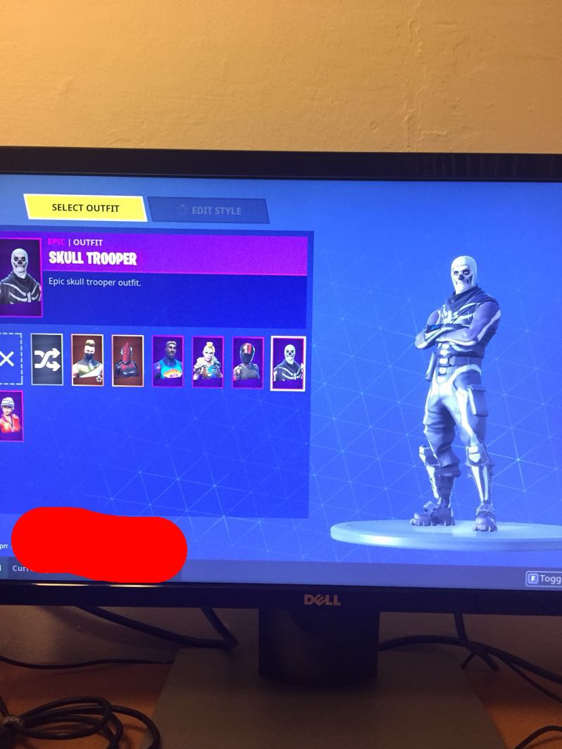 Skull Trooper Fortnite Account Toys Games Video Gaming In Game - photo photo